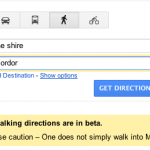 Google Maps Easter Egg: Walk into Mordor