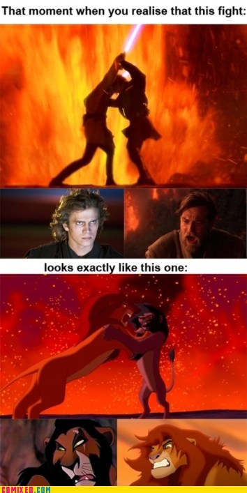 star wars revenge of the sith is like lion king