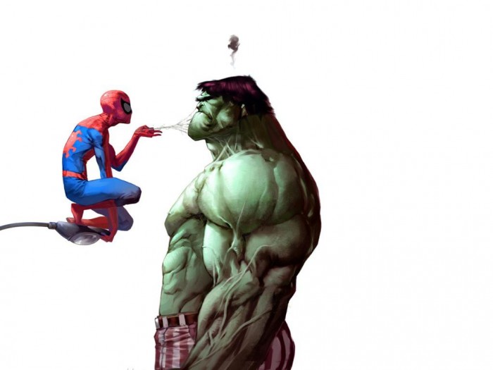 Spiderman And Hulk